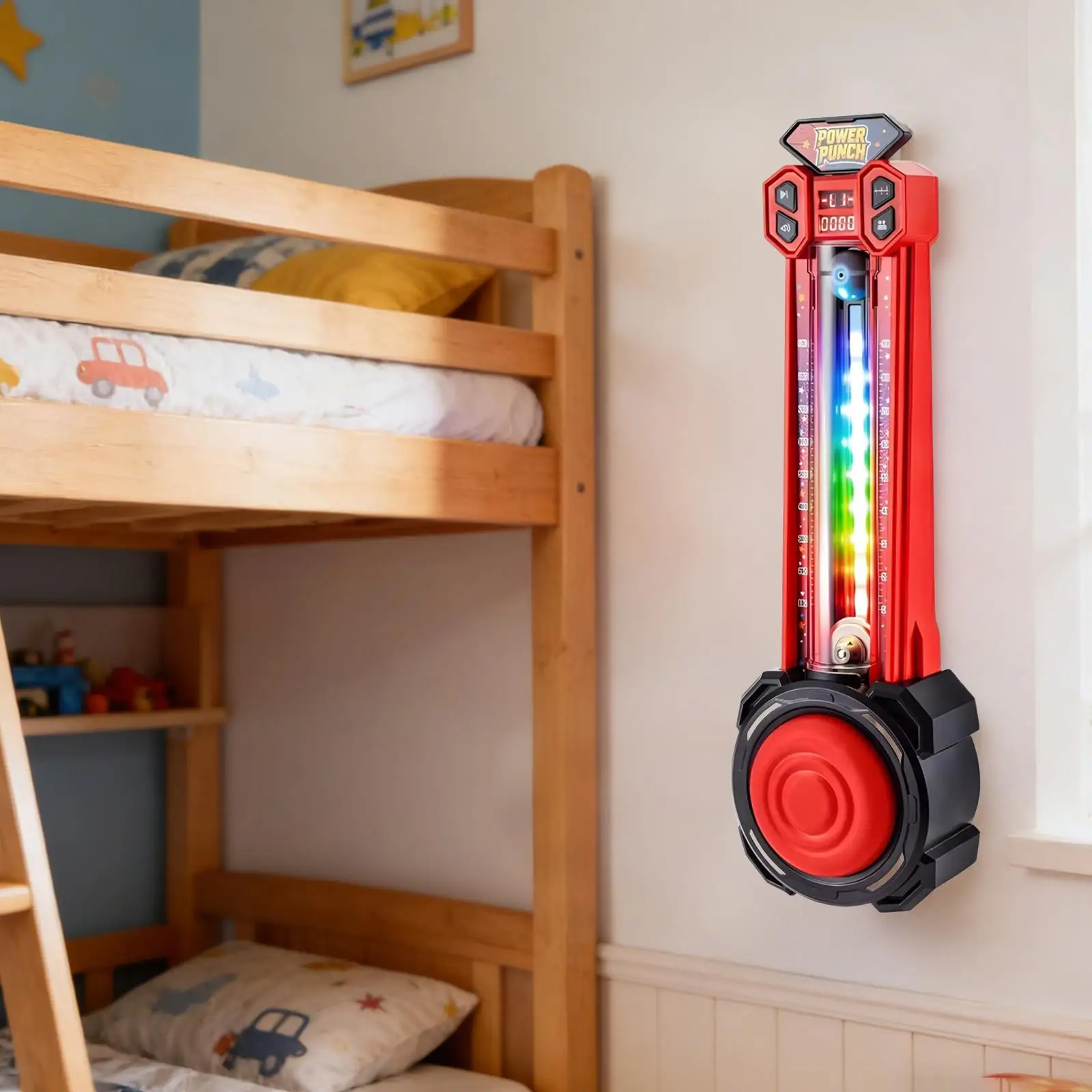 Musical Boxing Machine Wall Target LED Light Trainer Exercise Pad for Home Gym Parent Child Interactive Reaction Practice