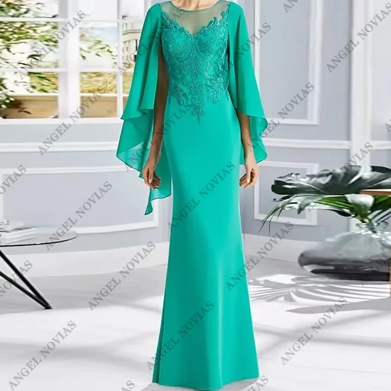 Customized Long Mermaid Green Mother of the Bride Dresses for Wedding Party Dress vestidos de fiesta elegantes 2024