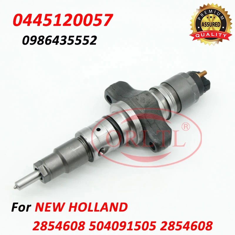 Diesel Injector 0445120057 Common Rail Injection Nozzle 0 445 120 057 OEM 0986435552 For New Holland W190B 2854608 504091505