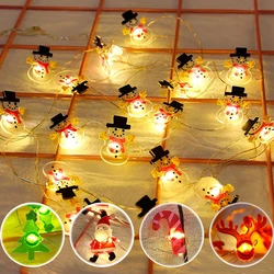 Kerstman Sneeuwpop Kerst Fairy light string kerstversiering met led-verlichting voor thuis kerstboom geschenken ornamenten