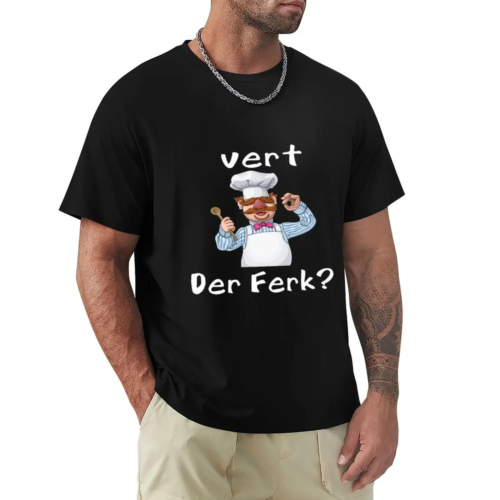 the swedish chef T-Shirt man t shirt tops black t-shirts for men