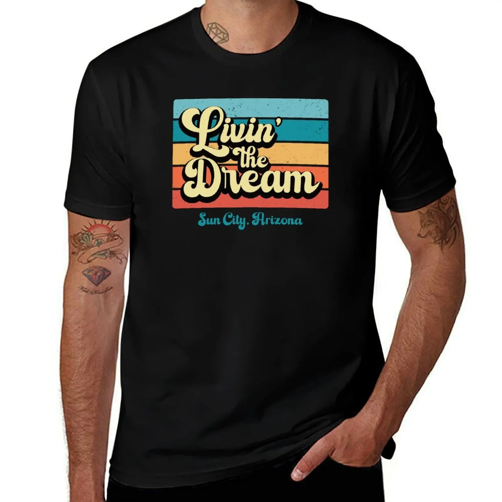 

Livin' The Dream T-Shirt t shirt for man cotton tshirt 100%