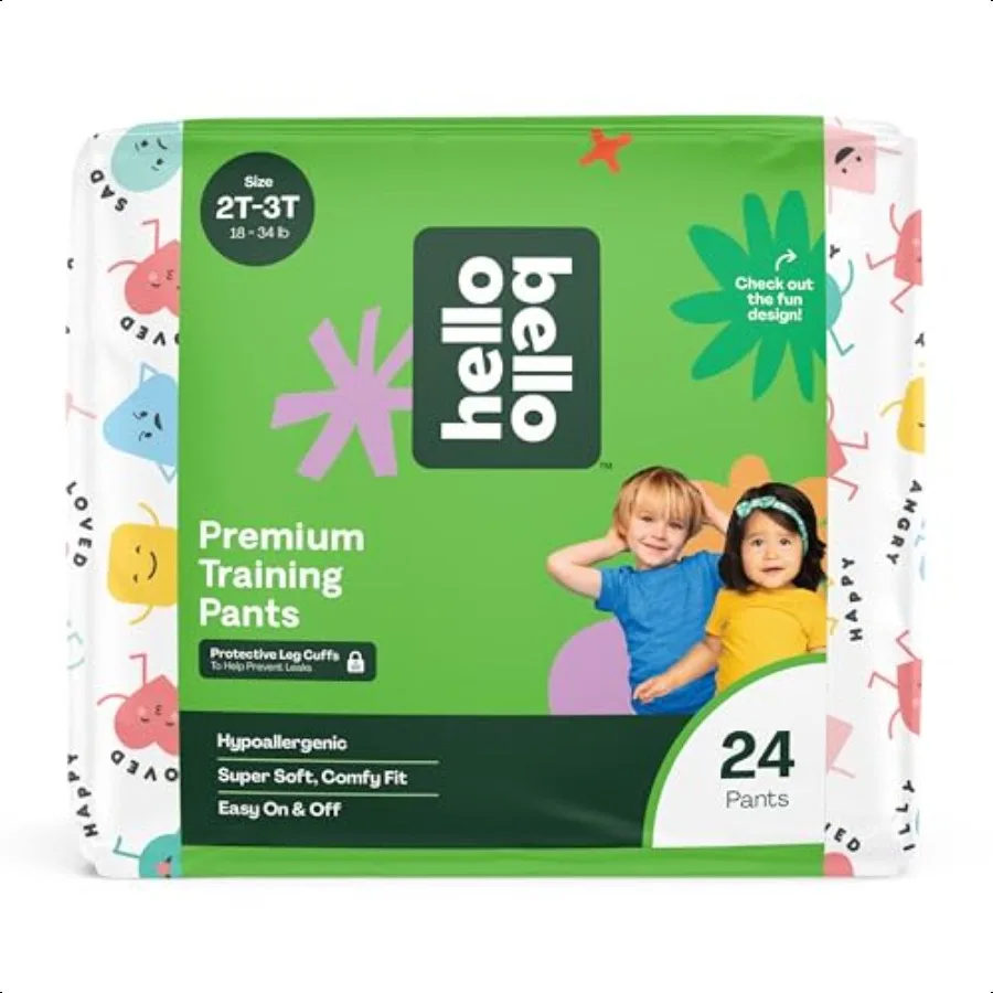 

Premium Training Pants 2T3T All About Feelings Design 24ct Jumbo Pack