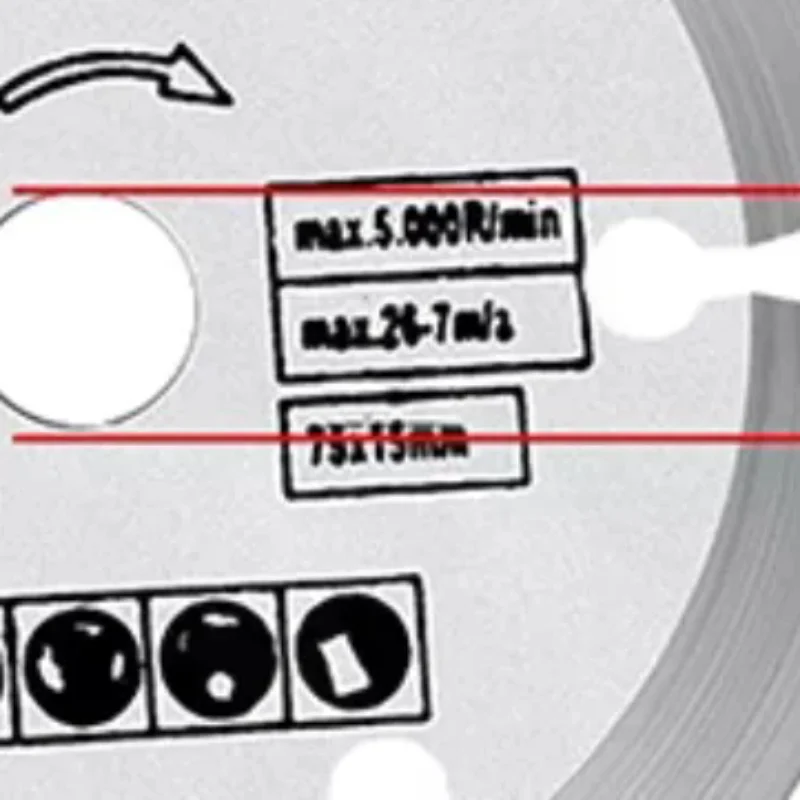 

3-дюймовый отрезной диск для камня, мини-пильное полотно, 75 мм, алмазное режущее полотно, керамический бетон, мрамор, резка для угловой шлифовальной машины
