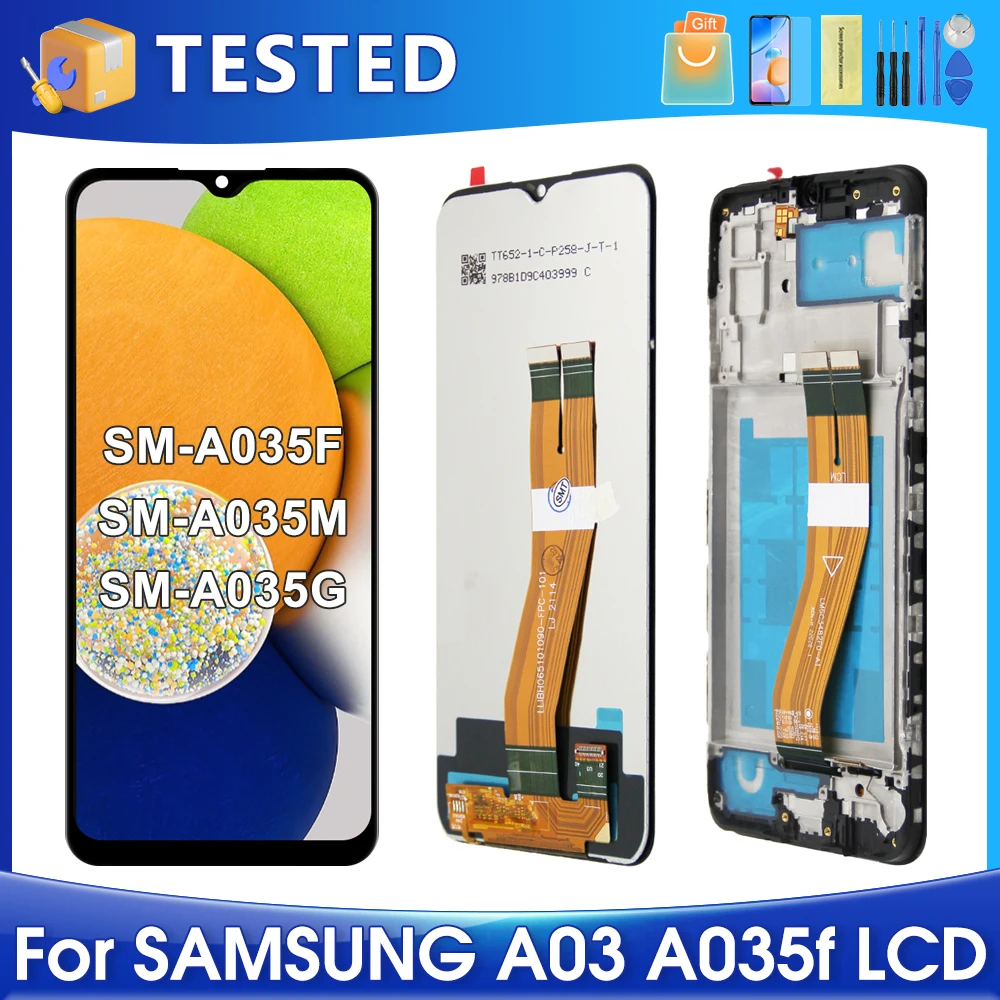 6.5''A035 For Samsung For  A03 A035F A035M A035G LCD Display Touch Screen Digitizer Assembly Replacement