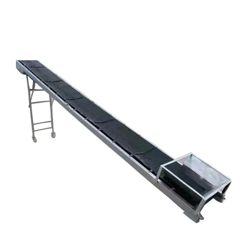

Rubber Material High Speed Adjustable Height Inclined Folding Belt Conveyor