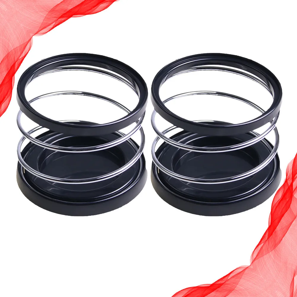 

2Pcs Vehicle Mounted Car Cup Holder Spring Universal Water Drink Holder Black Anti-Skid Strong Toughness for Canned Drinks Car
