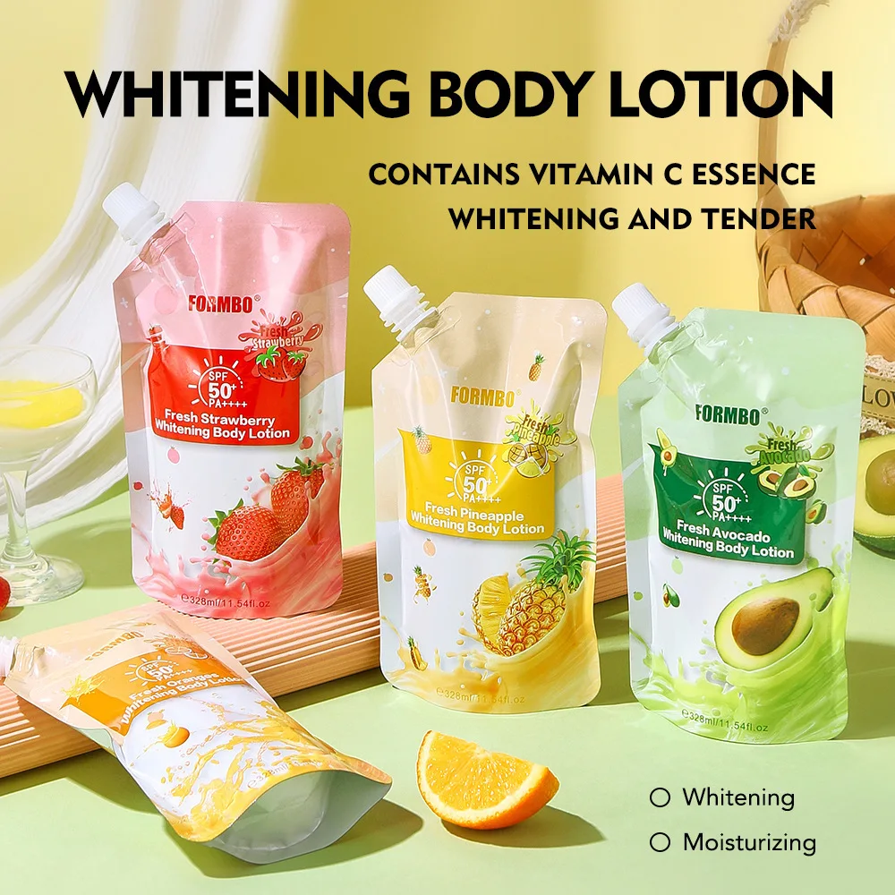 

SPF50 Sunscreen Isolation Fresh Fruit whitening Body Lotion Brightening Moisturizing Body Cream 328ml