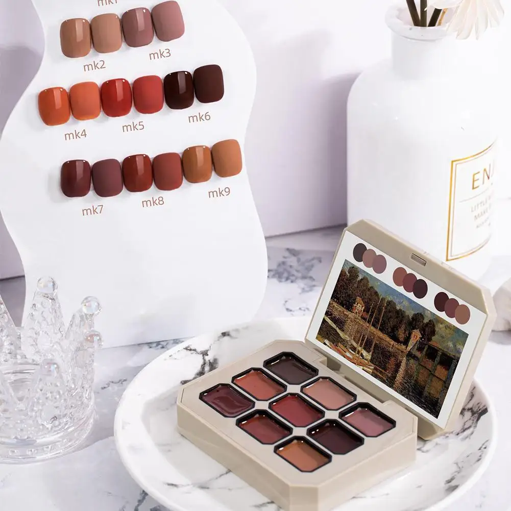 Herbst & Winter Solid Gel Nagellack Set Glitzer Bunte Solid Cream Gel Polish Palette Nail Art Design Semi Permanent für Frauen