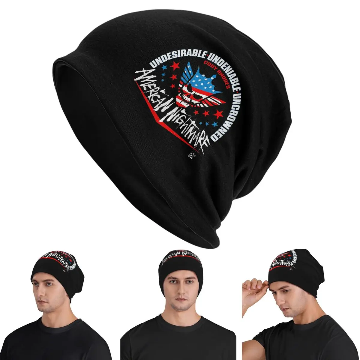 

Cody Rhodes Mes Skullies Beanies Hats Warm Autumn Winter Outdoor Cap Knitted Bonnet Caps for Unisex Adult