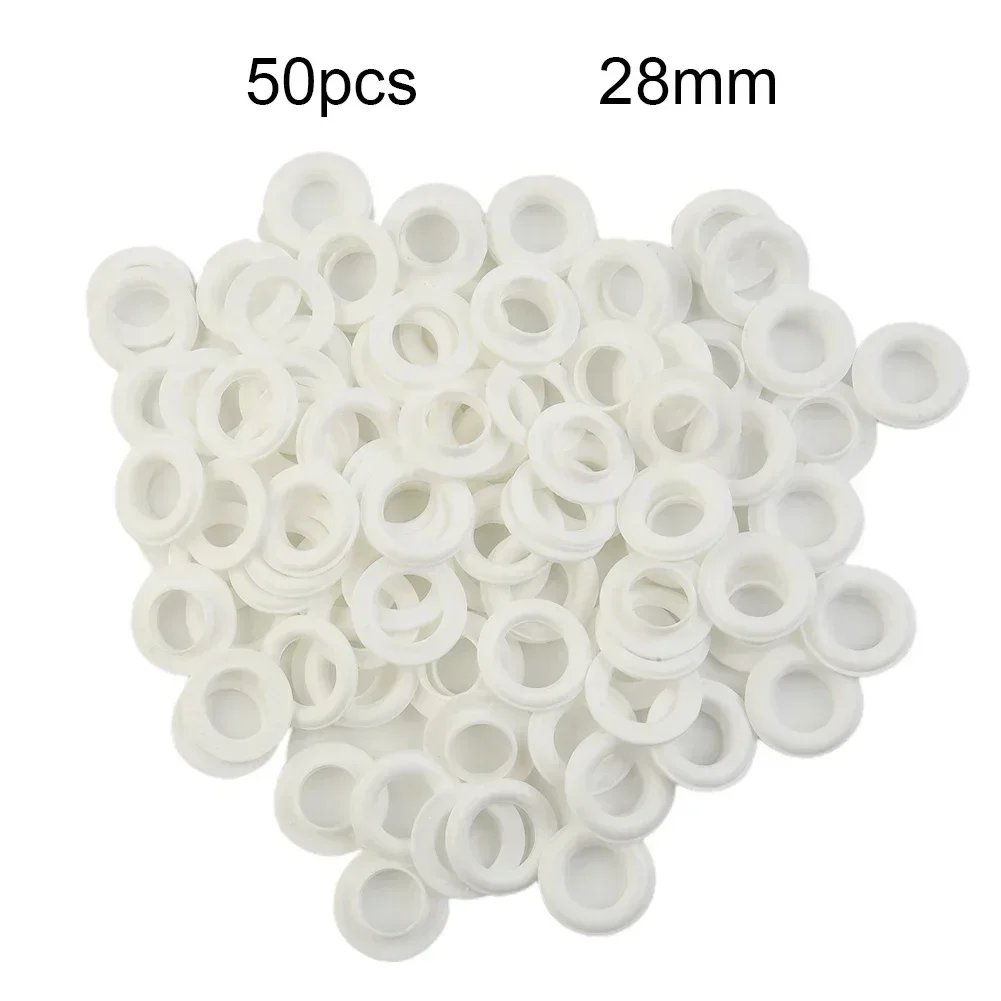 10/30/50 Black White Durable Practical Self-locking Accessory Air Hole Fastener Pairts Plastic Hand Press Eyelet