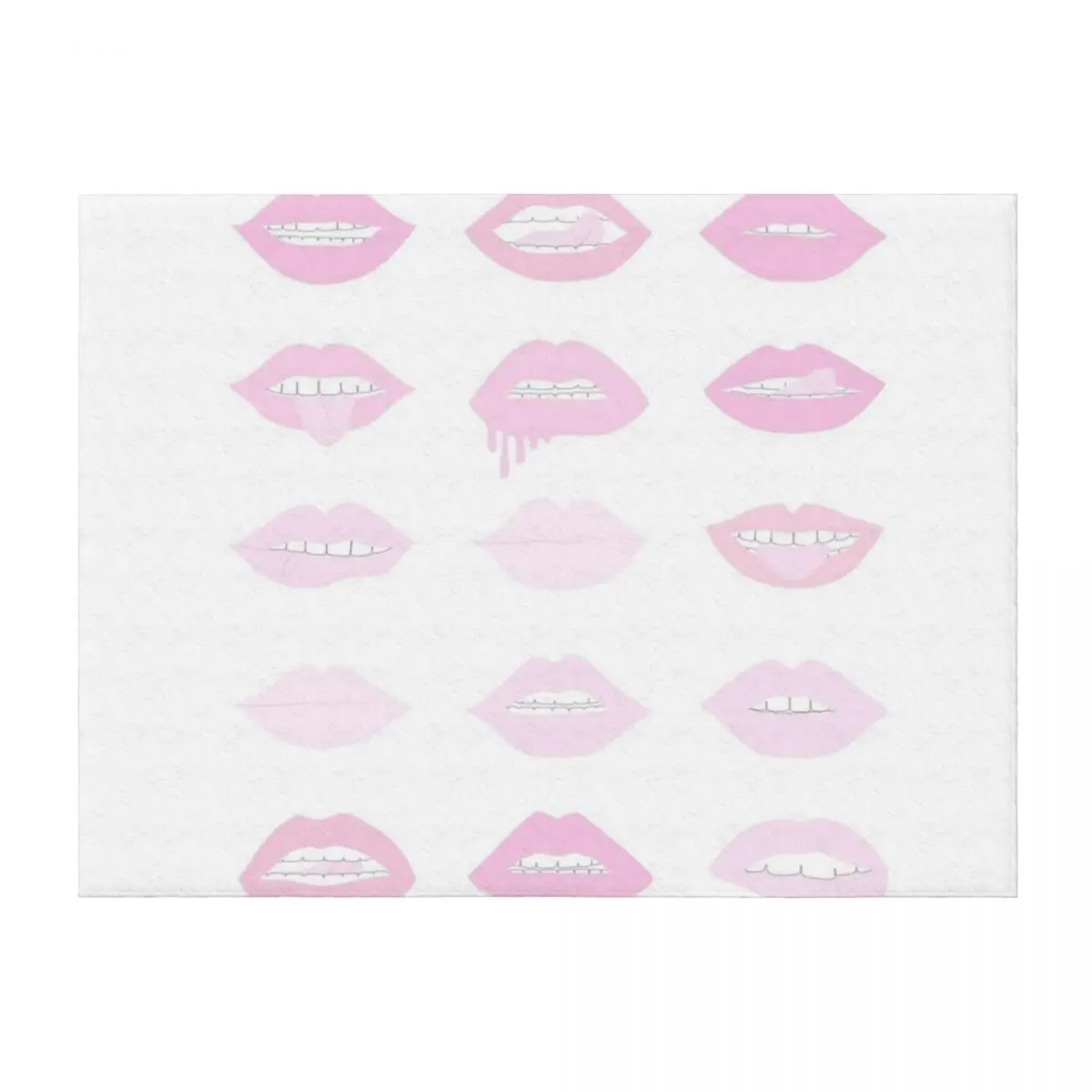 

pink and blush lipstick lips Throw Blanket Soft Beds Thermals For Travel Luxury Summer Blankets