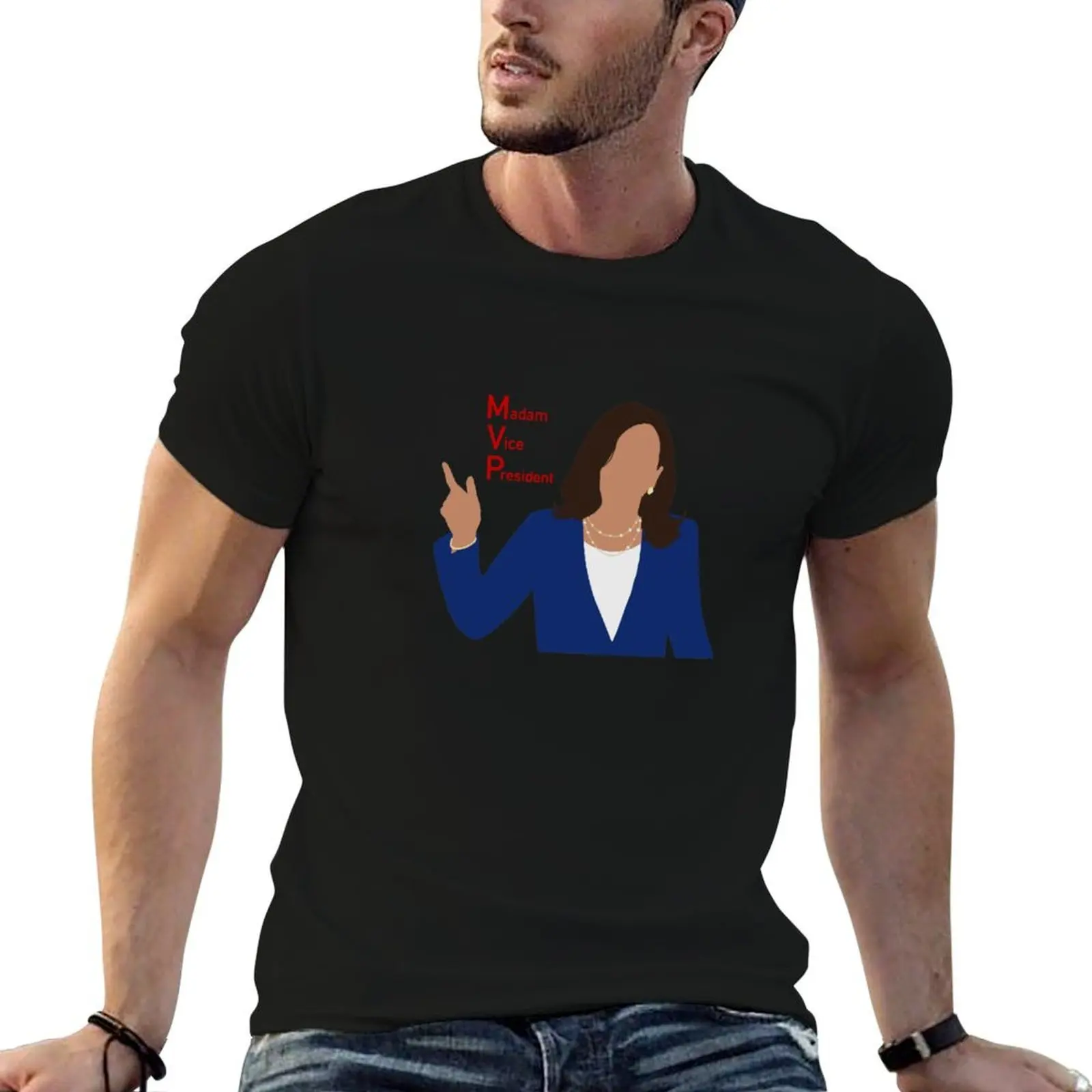 

Kamala Harris - MVP T-Shirt man t shirt designer cotton t shirts high quality T-Shirt