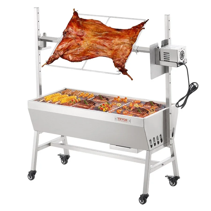 

Жаровня Spit Rotisserie Гриль для барбекю Свинья Ягненка Куриная жаровня 42 Вт 135 фунтов