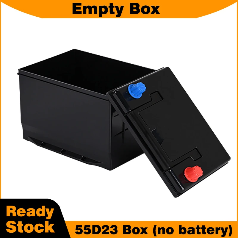 55D23 Empty Battery Box with Handle L Type for Automobile Starter Repair Plastic Empty Box for Lithium Battery Pack DIY PR