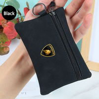Suede Car Key Case Keychain Mini Storage Bag For Lamborghini LP570 LP610 Urus LP700 LP770 EVO Gallardo Aventador Huracan Premium