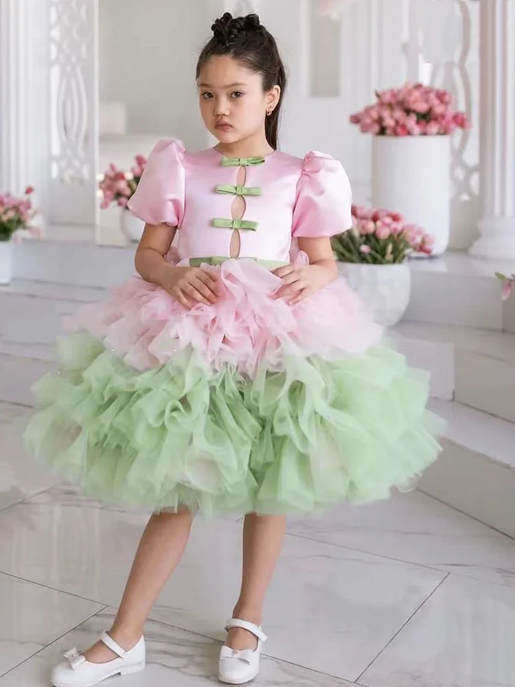 elegant-bubble-sleeve-flower-girl-dress-for-wedding-with-bows-layred-puffy-child-first-eucharistic-birthday-party-dresses