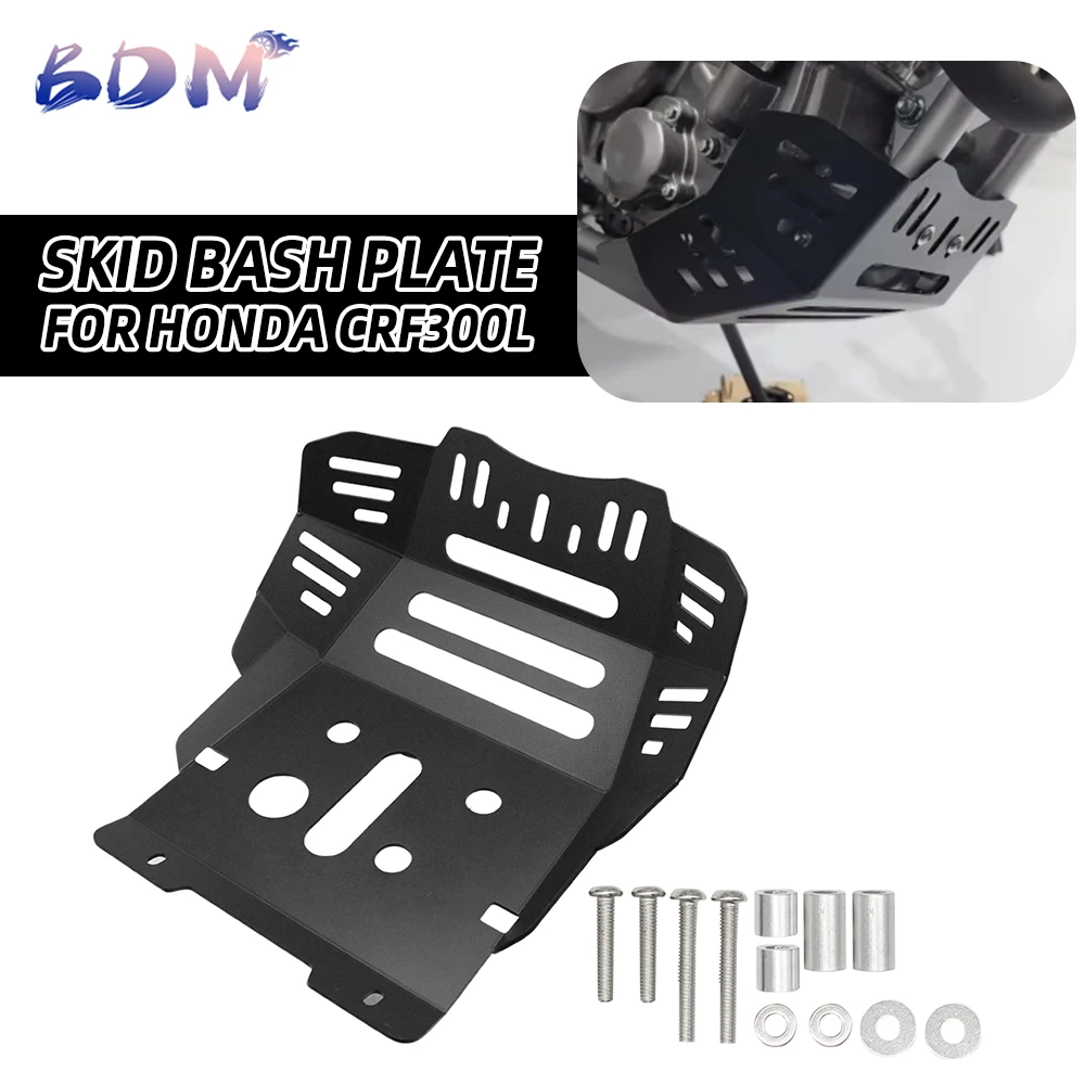 

Аксессуары для мотоциклов, защитная пластина Bash, защита рамы под защитной крышкой двигателя для HONDA CRF300L CRF 300 L 300L 2021-2024 2023