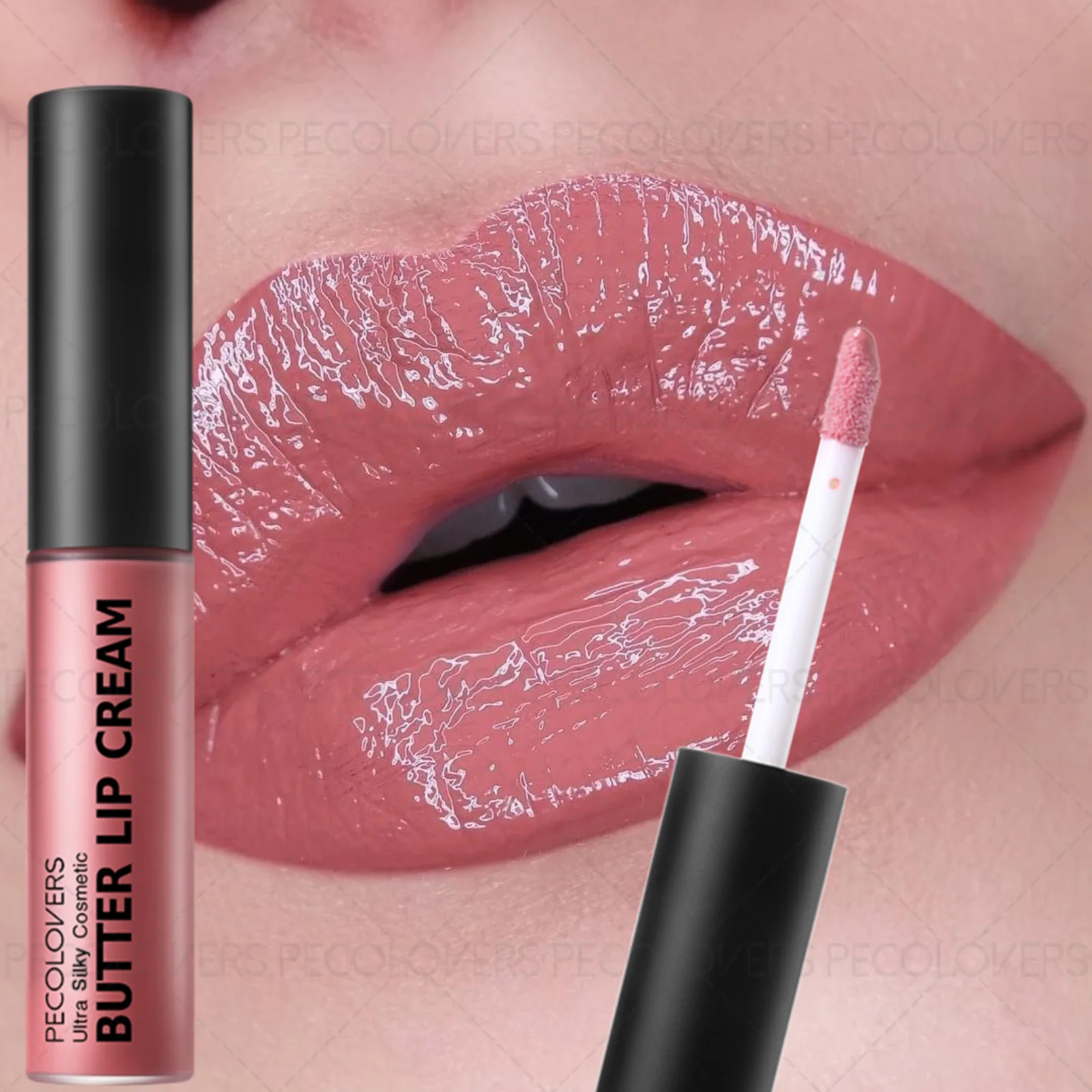 Brillant à lèvres doux 1 pièce – Hydratant, haute brillance, hautement pigmenté, éclaircit les lignes des lèvres, non collant, maquillage pour les lèvres, série cadeau idéale.