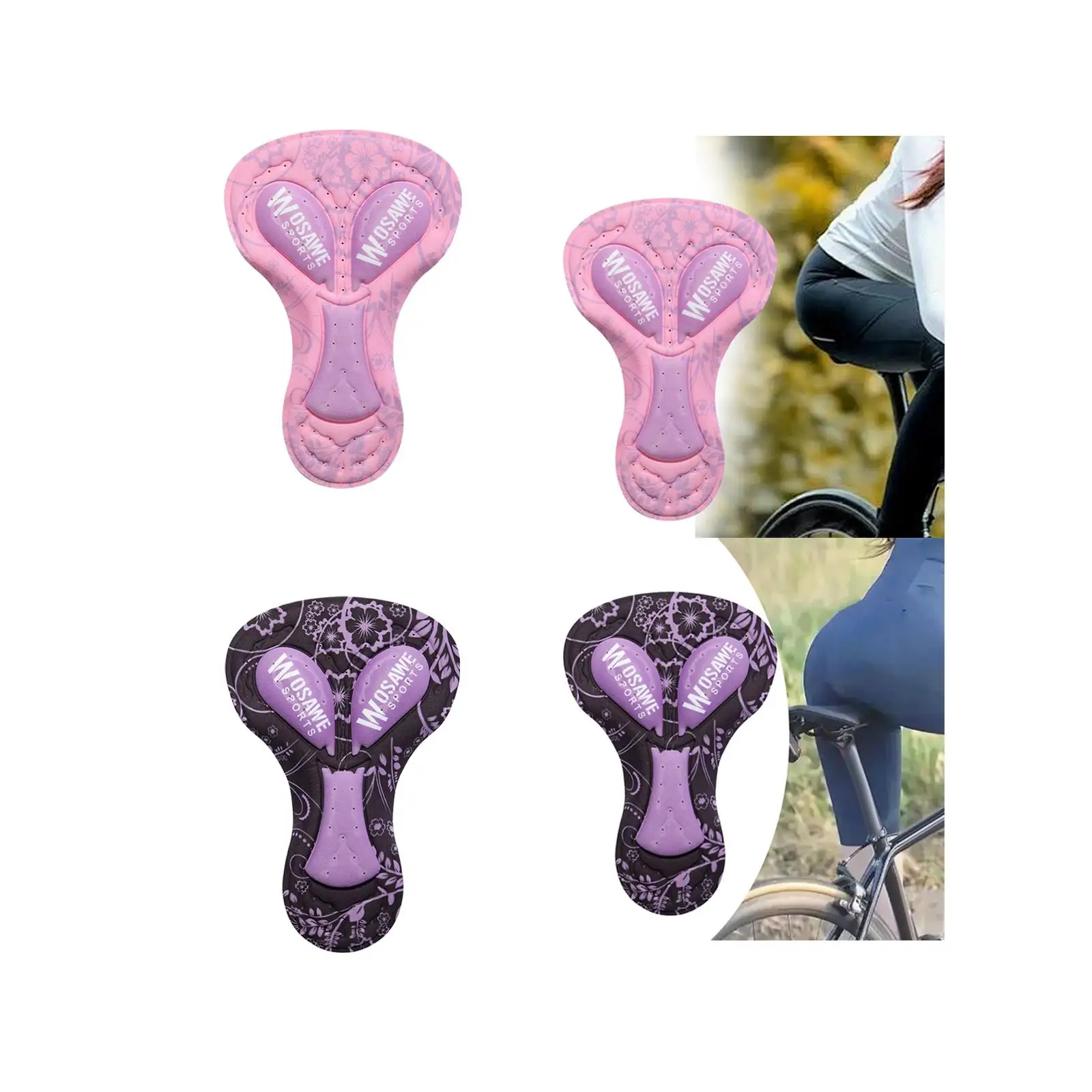 Pantalones cortos transpirables para bicicleta de montaña, ropa interior ligera, suave, acolchada en 3D, para ciclismo, para mujer