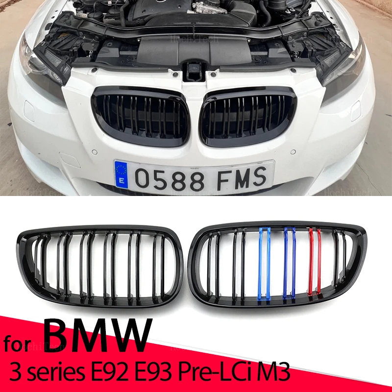 

Car Front Bumper Grilles Kidney Racing Grill For BMW 3 Series E92 E93 2 Doors 2006-2013 Double Slat Replacement Grille