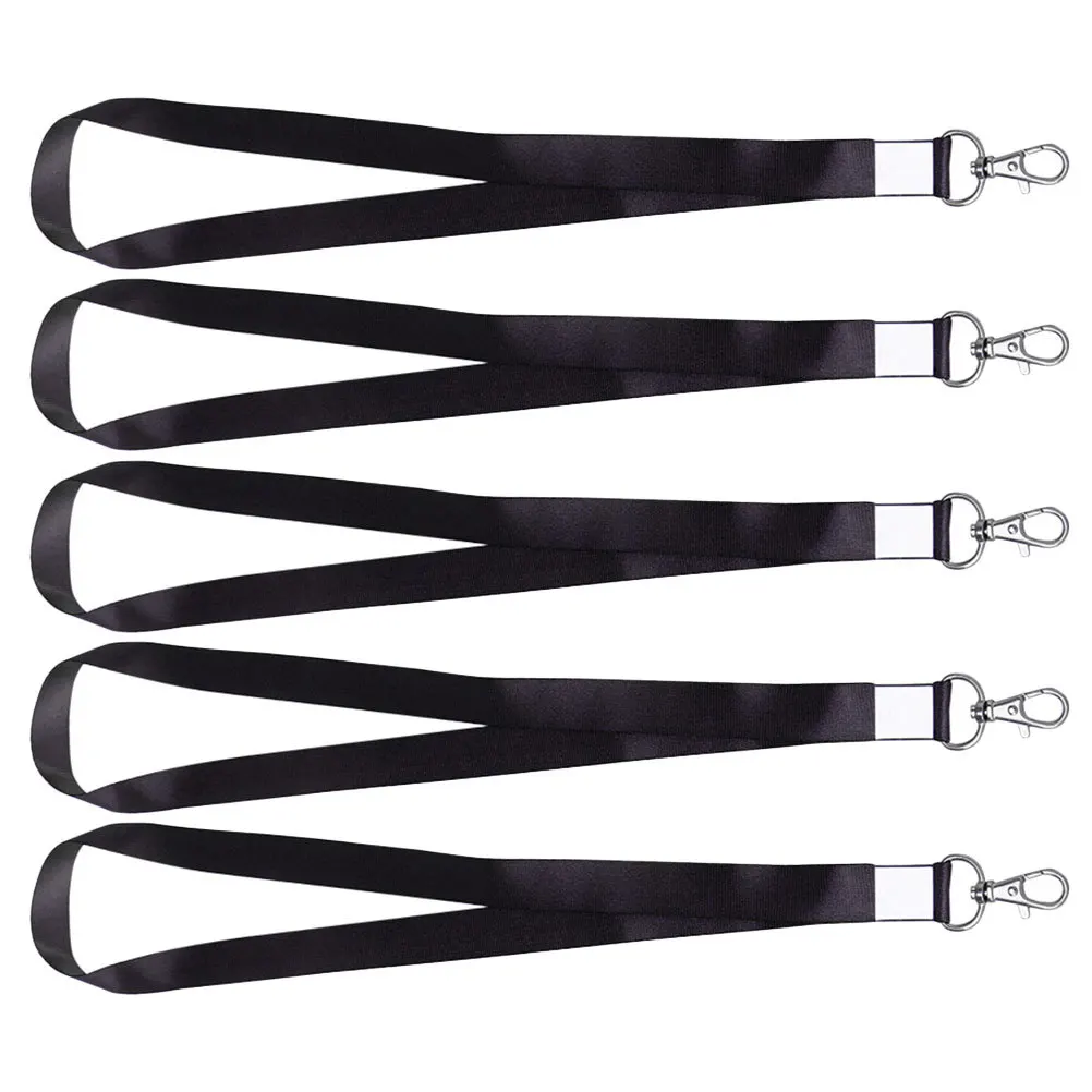 

5Pcs Badge Lanyard Adjustable Heavy Duty Stainless Steel Breakaway Neck Lanyard for Id Badges Keys Card Holders Work School