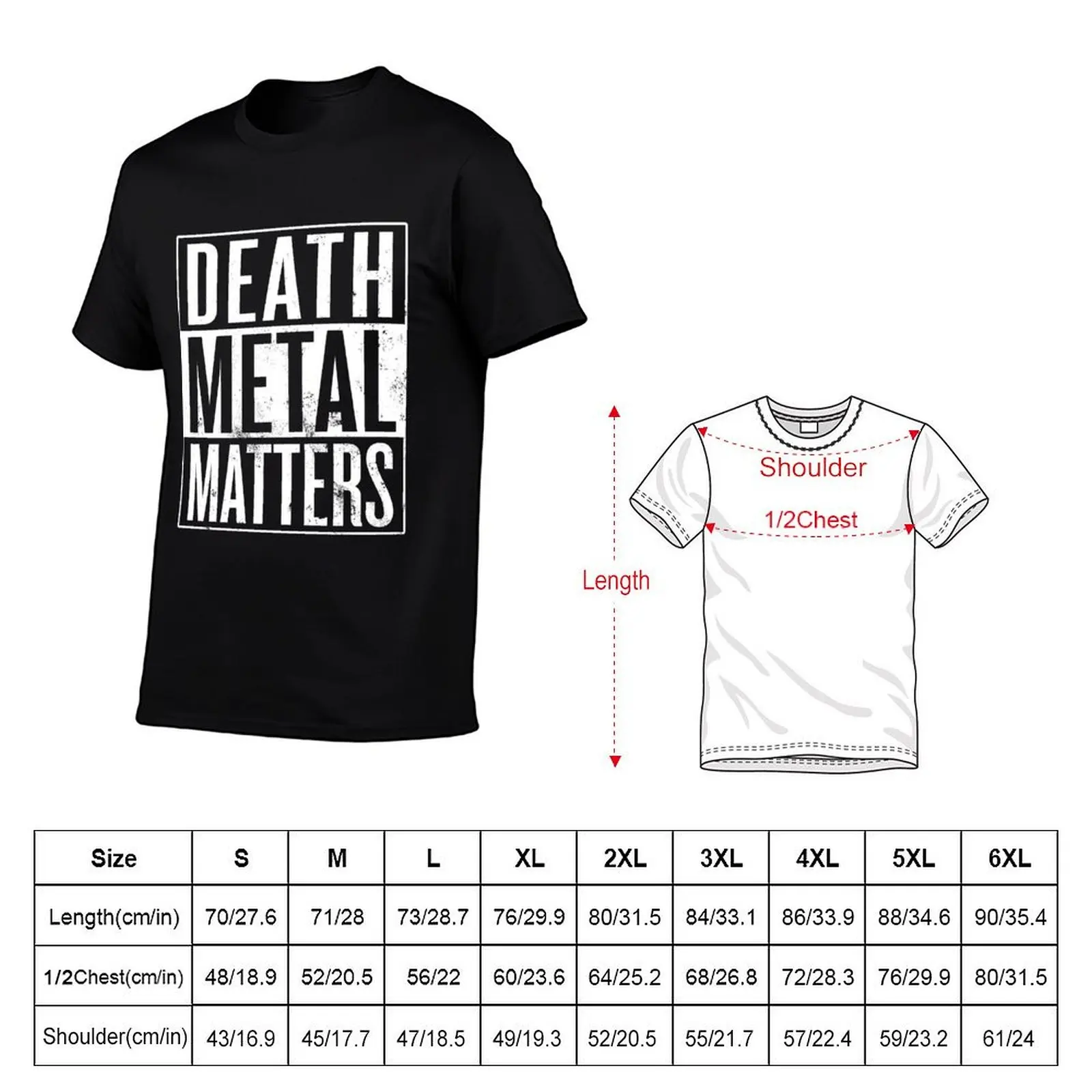 Death Metal Matters T-Shirt new edition custom shirt customizeds vintage mens designer t shirt