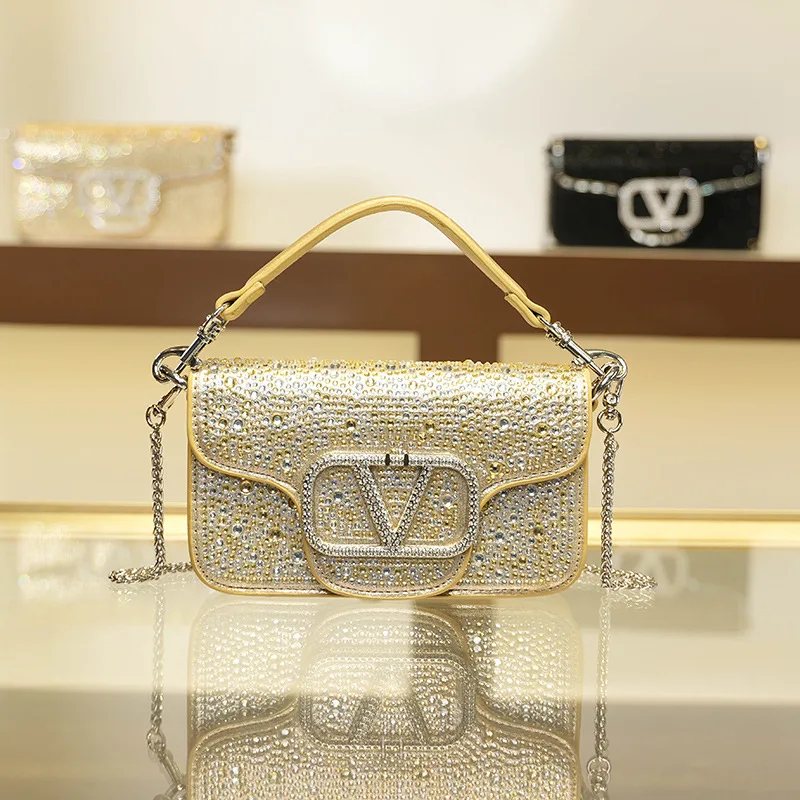 

2026 Women's Rhinestone Evening Bag Elegant Diamond Clutch Purse for Party Wedding Dinner Luxury Sparkling Gift