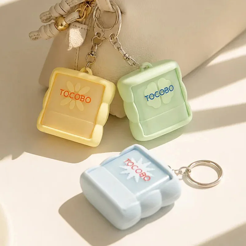 TOCOBO Keychain Mini Cotton Airy Sun Stick SPF50+ Compact Portable Sunscreen 11ml Refreshing Non-greasy Korean Skincare Products