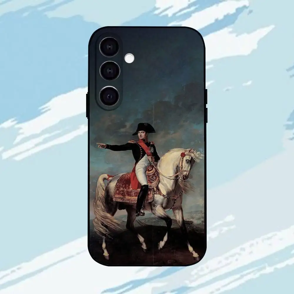 حافظة هاتف N-Napoleon لهاتف سامسونج جالاكسي A73، A72، A71، A70، A53، A52، A51، أخرى غلاف أسود ناعم ll #2