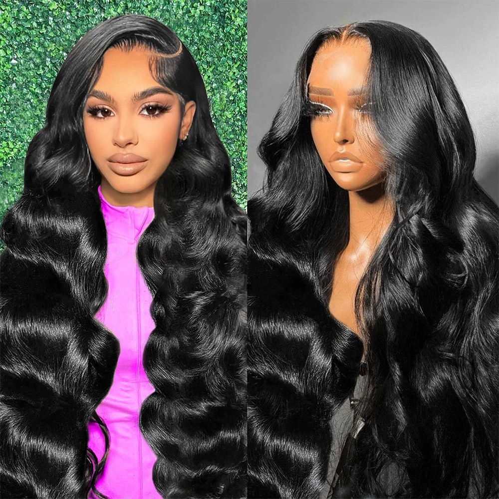 Wig Rambut Asli 40 Inch Body Wave 250% Density 13x6 HD Lace Frontal Wig 13x4 Lace Front Wig 5x5 Brazilian Pre Plucked Lace Untuk Wanita