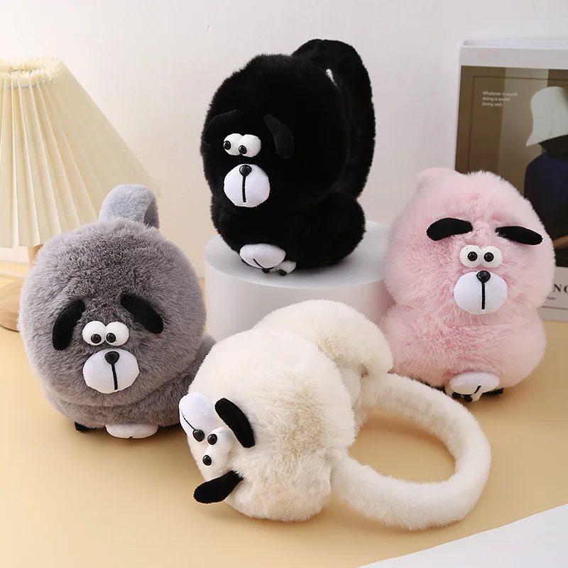 1pcs2024 غطاء أذن دافئ جديد واقي أذن شتوي النسخة الكورية من غطاء الأذن الصغير الكرتوني اللطيف