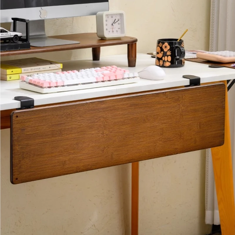 Bamboo Extended Table Artifact Office Desktop Extension Board Dormitory Widened Extension Board Tray Desktop Hand Elbow Bracket