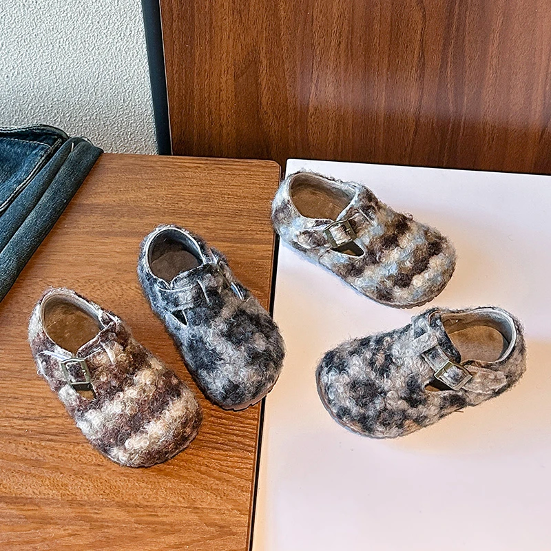 

Детская хлопковая обувь, осень-зима 2024, детская обувь на плоской подошве, новый стиль, популярная среди девочек, обувь на мягкой подошве для девочек