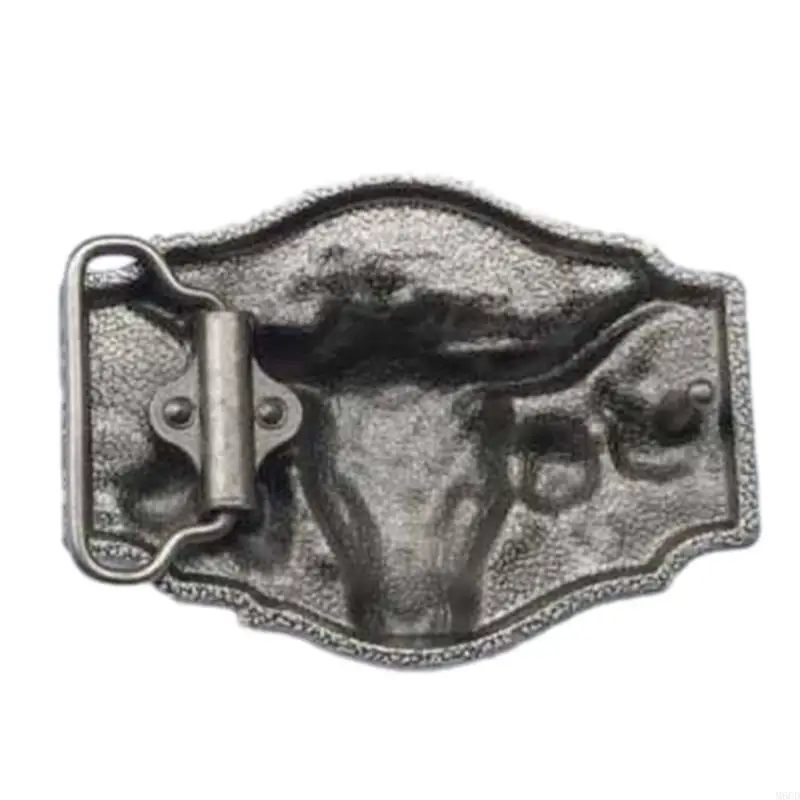 M6CD الشرير الثور رئيس مشبك حزام للرجال النساء هدية، رعاة البقر الغربية حزام مشبك حزام الرجال الملحقات #4