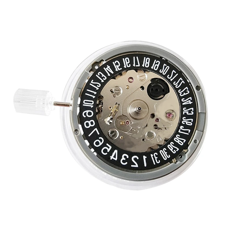 B-M NH35/NH35A Movement 6-Digit Black Single Calendar Three-Needle High-Precision Automatic Mechanical Movement Replacement