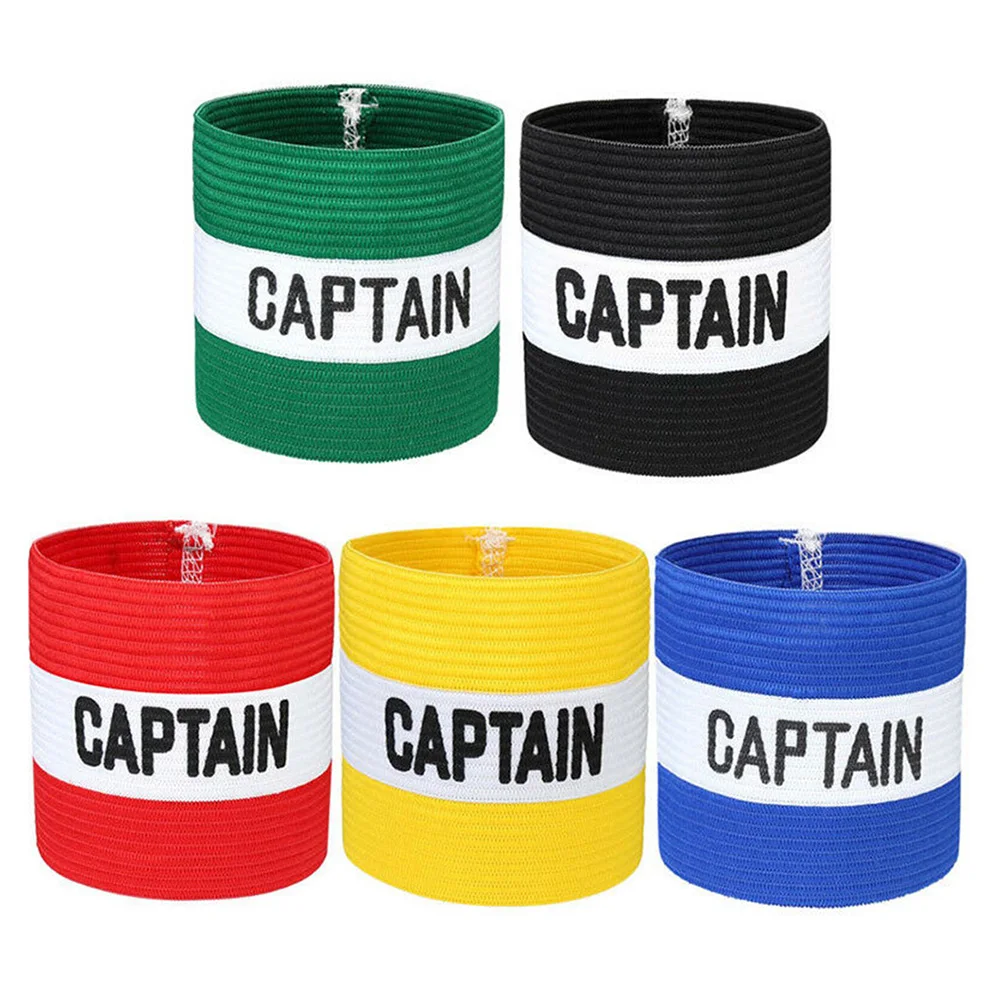 2024 Classic Captain's Armband for Soccer Training Adults & Youths Elastic Arm Band Captain Armbands Team Sports