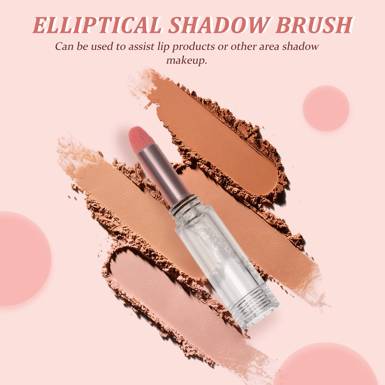 1Set Multifunction Blusher Brush 4-in-1 Compact Portable Face Eye Shadow Makeup Tool for Teen Girls Festival Gift Reliable