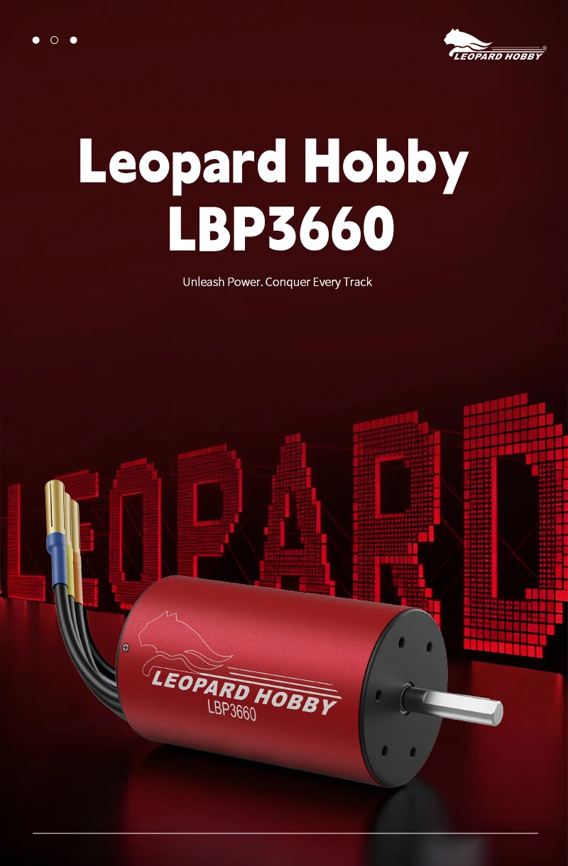 LEOPARD HOBBY leopardhobby brushless motor LBP3660 high power brushless system Brushless Motor Hobbywing QUICRUN WP 10BL120 G2 thumbnail 5