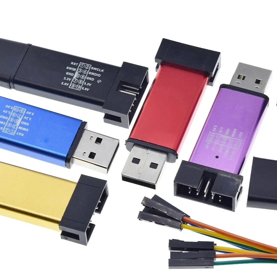 1/5 قطعة ST LINK Stlink ST LINK V2 Mini STM8 STM32 Simulator A41 غطاء مبرمج البرمجة