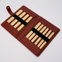 Hand-woven Tool Set, 20CM Double-pointed Stick Knitting Knitting Needles Made of Light White Bamboo