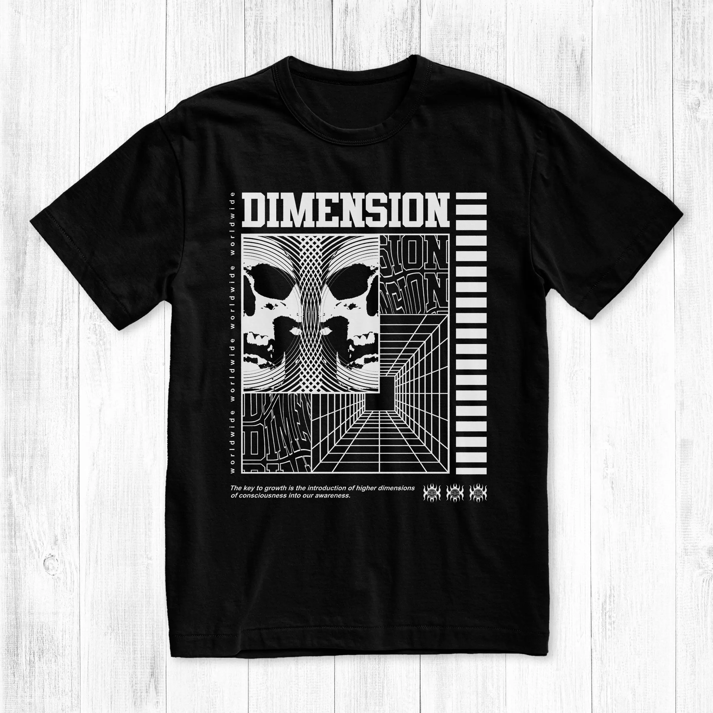 Dimensions T Shirt Eleventh Mind Streetwear Brand Trippy