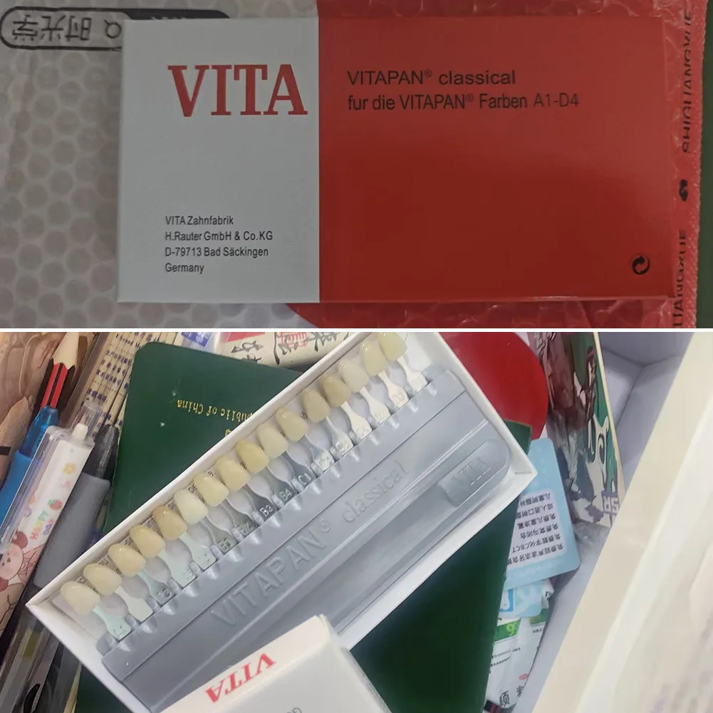 16/29 Color VITA Toothguide Dental Shade Guide Porcelain Plate Oral Tooth Whitening Tools Shadow Bleach Comparator Denture Model