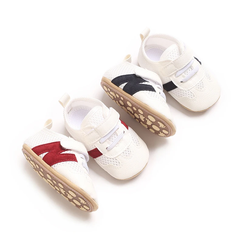 

Newborn Baby Sneakers Letter Patchwork Baby Casual Shoes Anti-slip Hundred Toddler Baby Boys Girls Shoes 0-18 Months