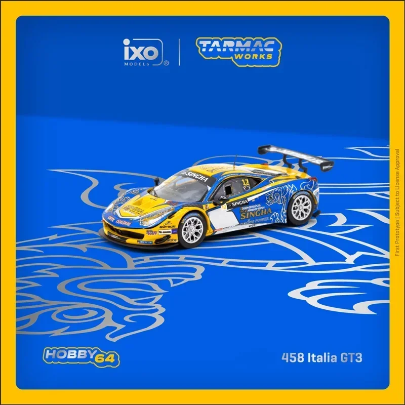 

Tarmac Works 1:64 458 Italia GT3 # 12, литая под давлением модель автомобиля