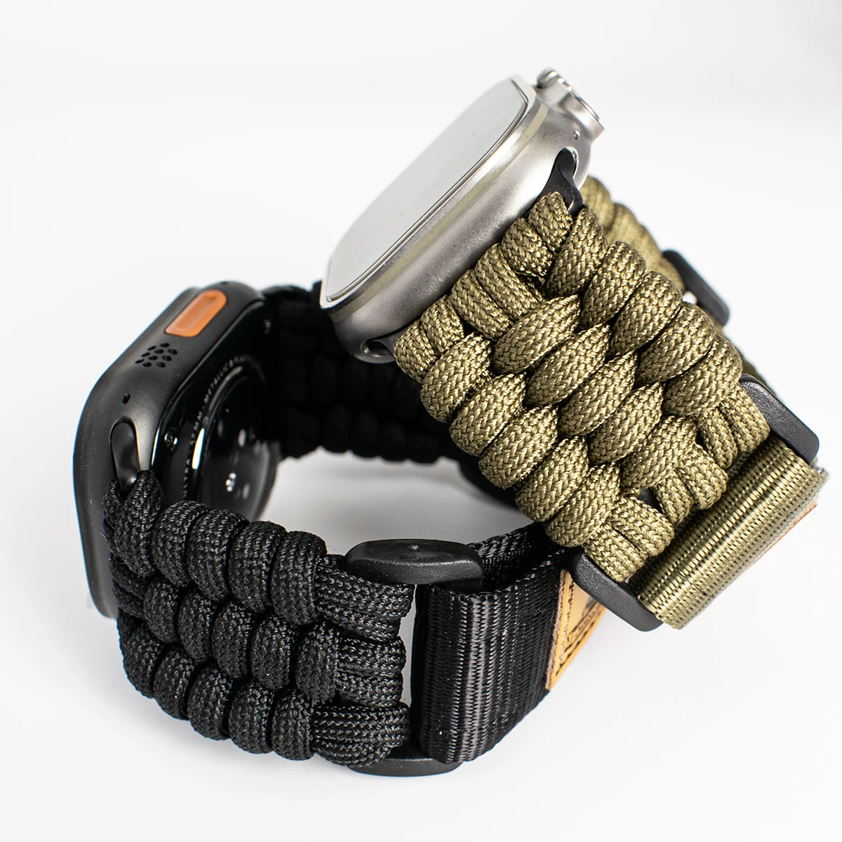 Vwar Tali Jam Tangan Nylon Tenun Tangan untuk Apple Watch Ultra 3/2/1 Tali Nylon Kokoh untuk iWatch Seri 11 10 9 8 7 6 5 SE 3/2 correas