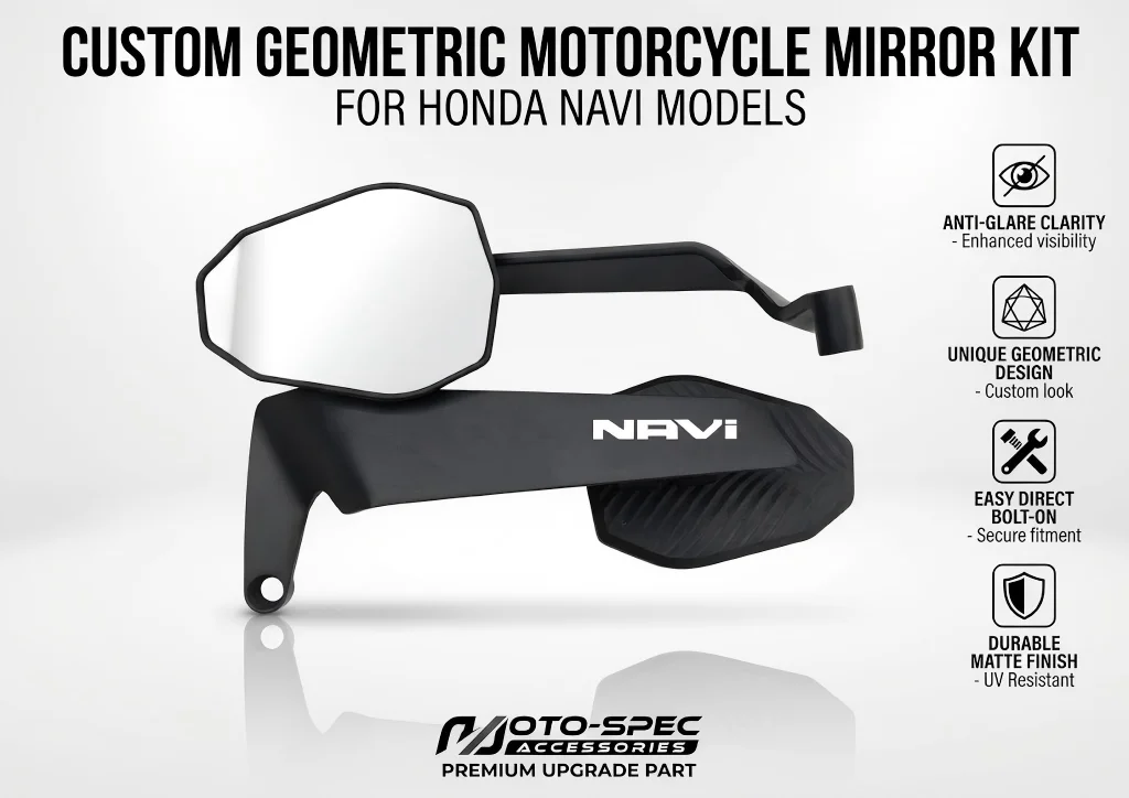

Motorcycle CNC Rear View Mirrors HD Motorbike End Side Mirror For HONDA DREAM WING Navi 110 Navi 2016 2017 2018 2019 2020 2021