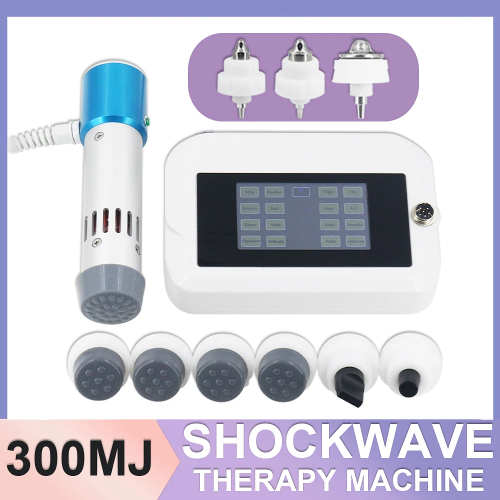 Shockwave Therapy Machine 300MJ Patellar Tendinopathy Fatigue Relaxation Relieve Knee Joint Pain Muscle Massage Shockwave Massag