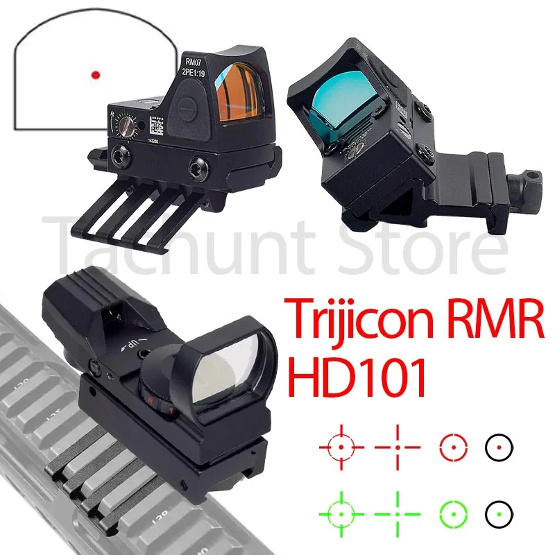 Trijicon RMR HD101 Mira de punto rojo Airsoft Montura Picatinny 45°