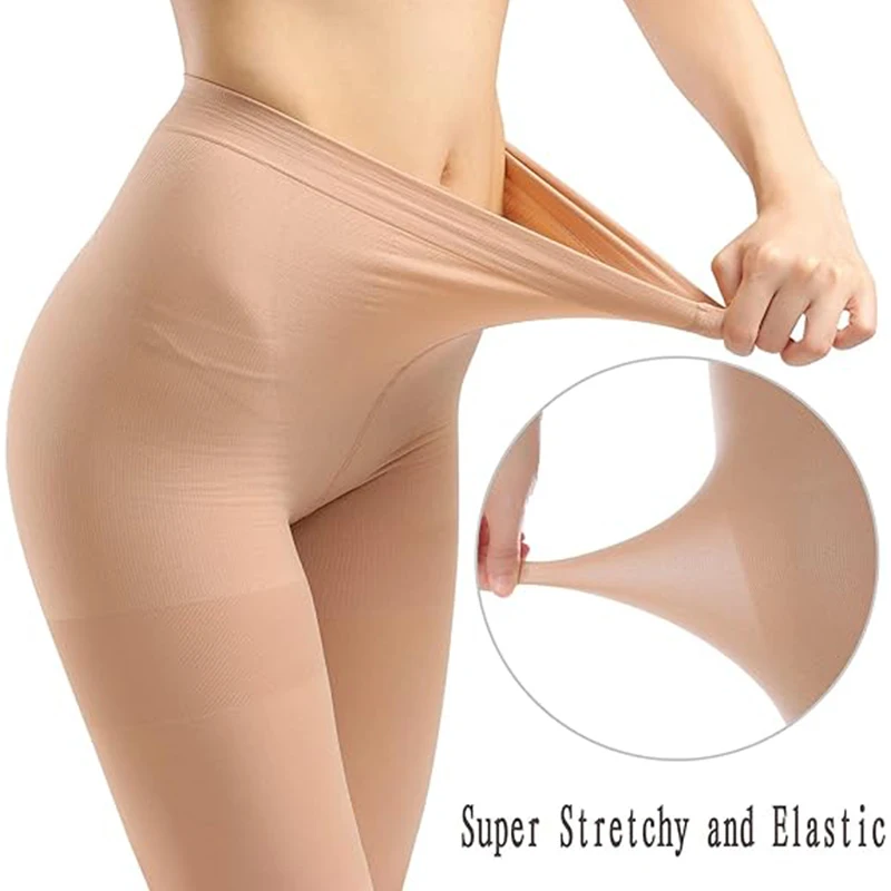 HA WA 80D Ultra-thin Tights Female Sexy Stocking High Elasticity Nylon Stockings Anti-hook High Waist Tummy Pantyhose